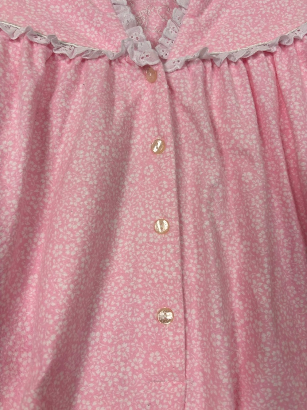 Lanz of Salzburg Pink Pajama Nightgown Size Large - Picture 2 of 7
